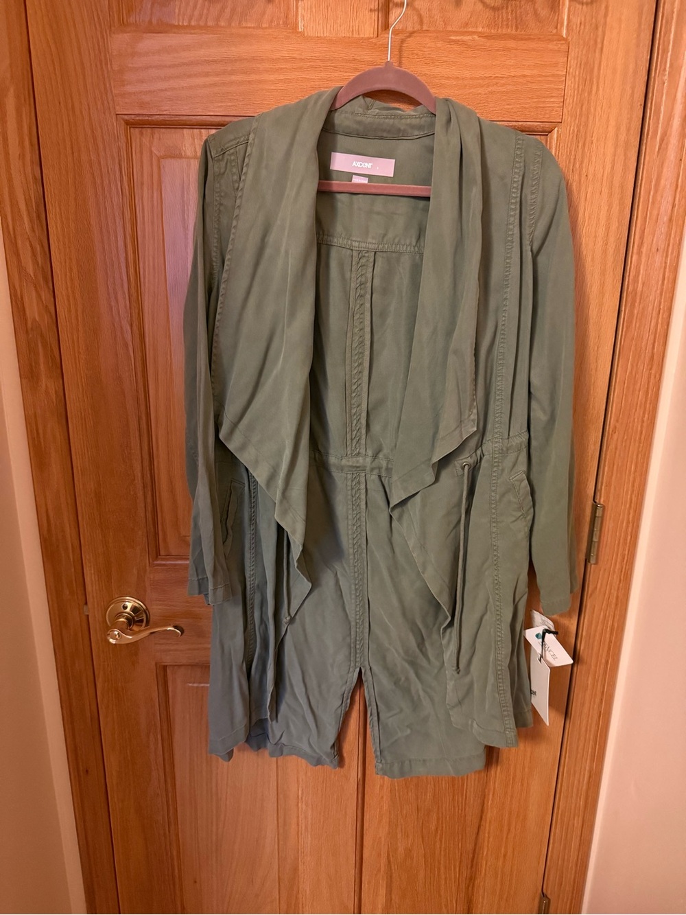 Axcent Olive Utility Drape Jacket for Women